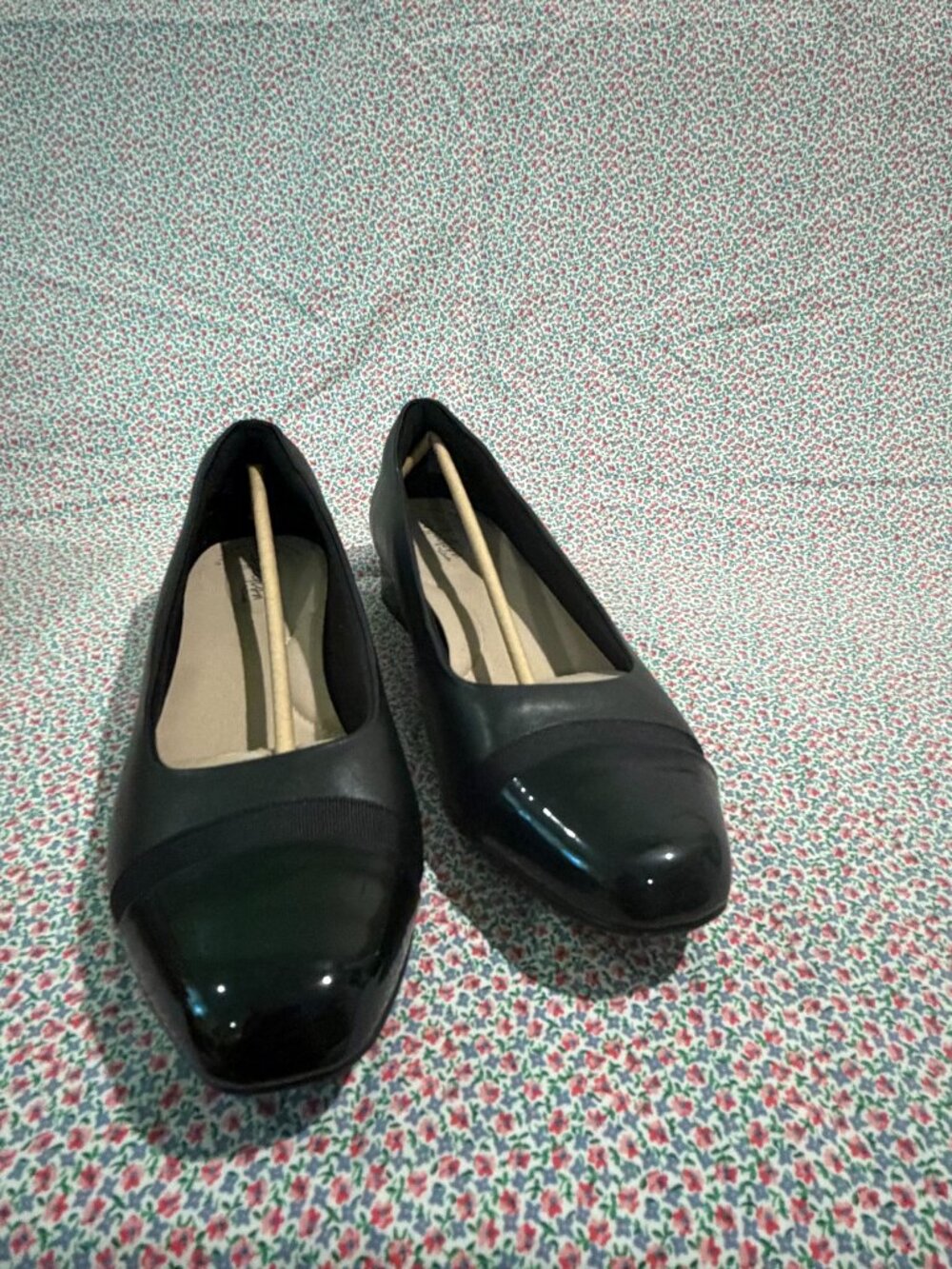 Clarks Juliet Monte, Black Flats Size 12 New in Box